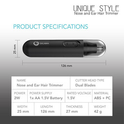 OGAWA Unique Style Ear And Nose Hair Trimmer*